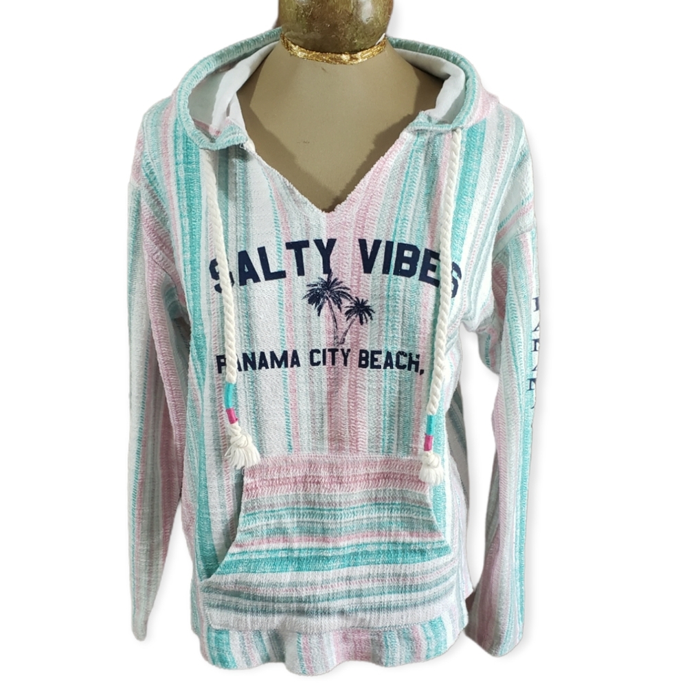 Southern Spirit Salty Vibes Panama Beach Pullover Hoodie